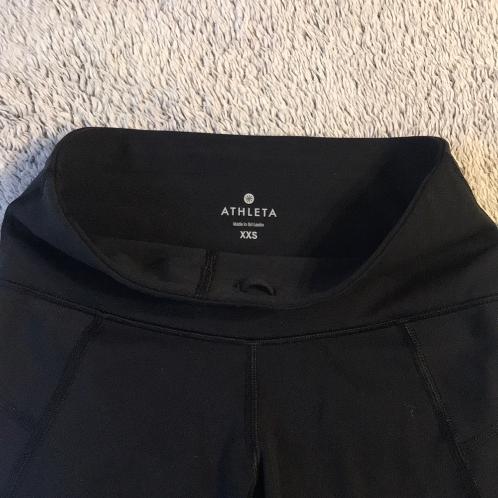 Athleta running style black leggings